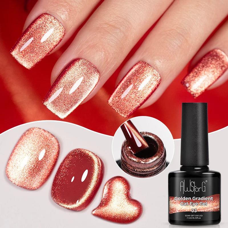 Vernis Gel UV Cat Eye AWStorG 7,5ml Semi-Permanent – CLEVI Paris