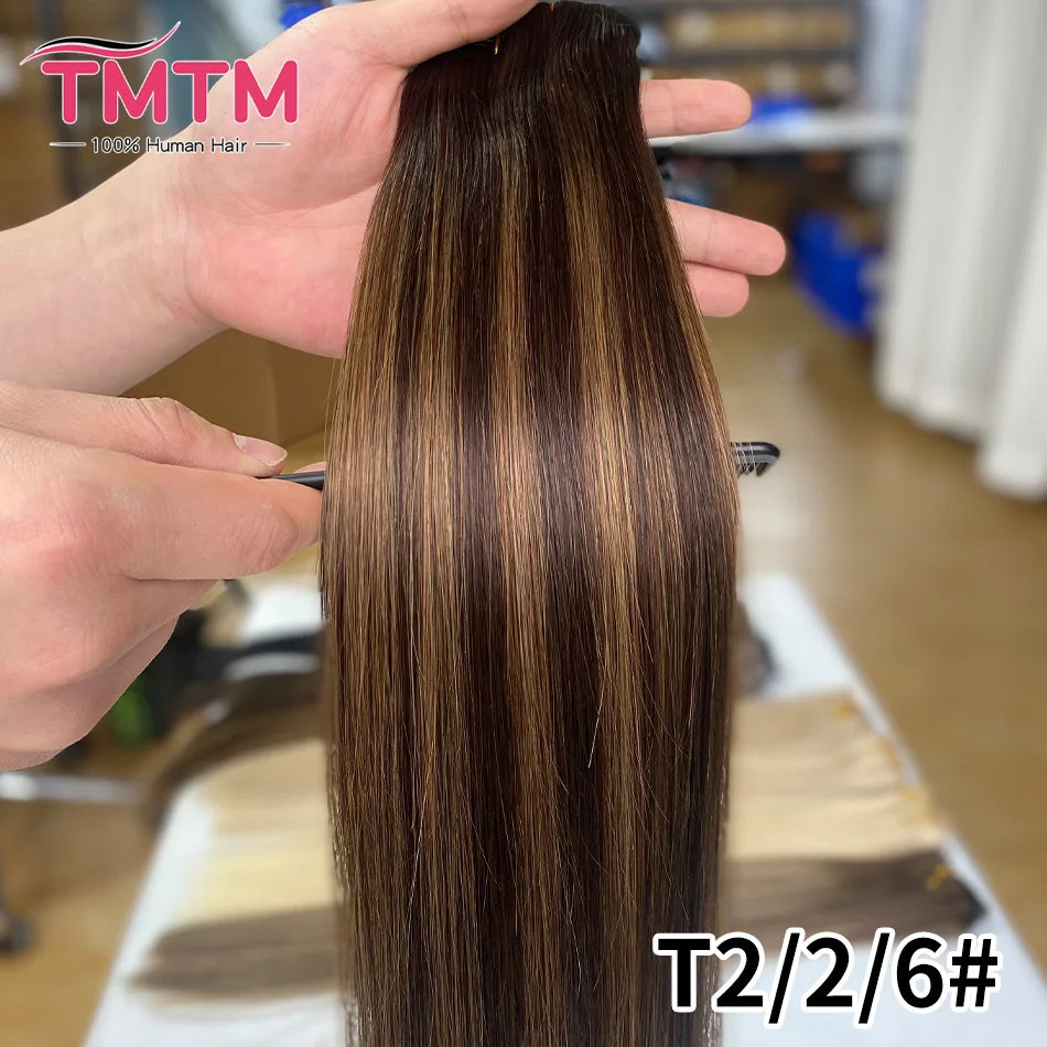 Extensions Cheveux Clip PU Invisibles 7 Pcs – CLEVI Paris