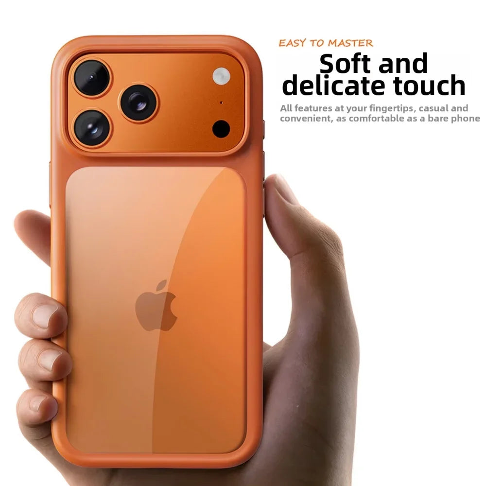 Coque transparente iPhone finition métal – CLEVI Paris