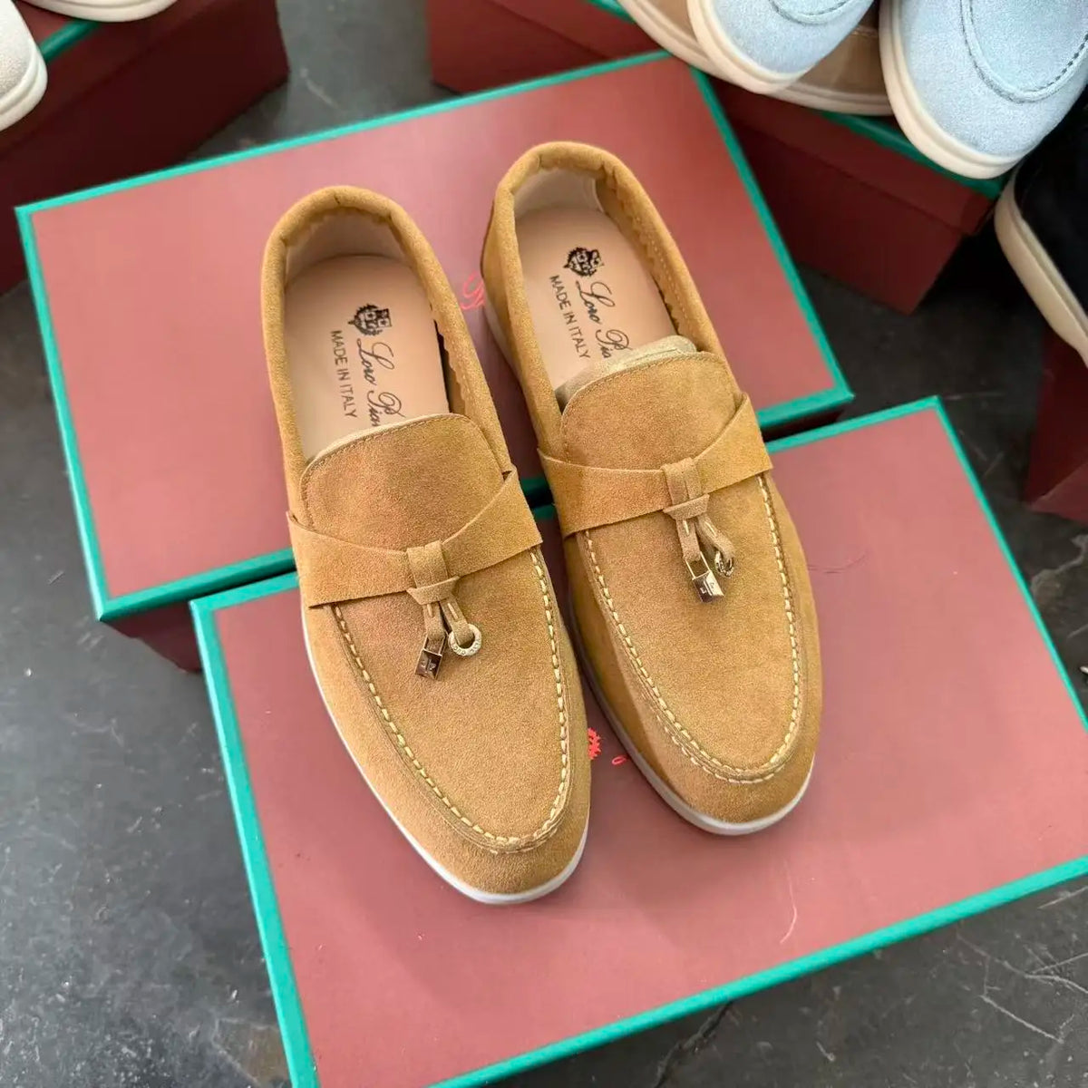 Mocassins homme en suédine – CLEVI Paris