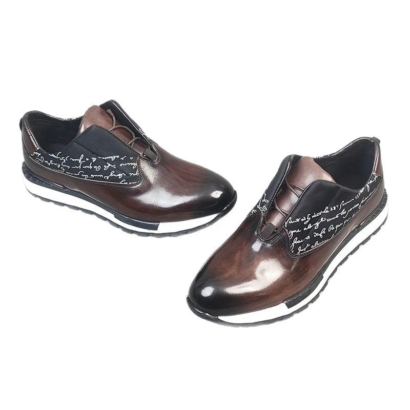 Sneakers en cuir à lacets pour homme – CLEVI Paris