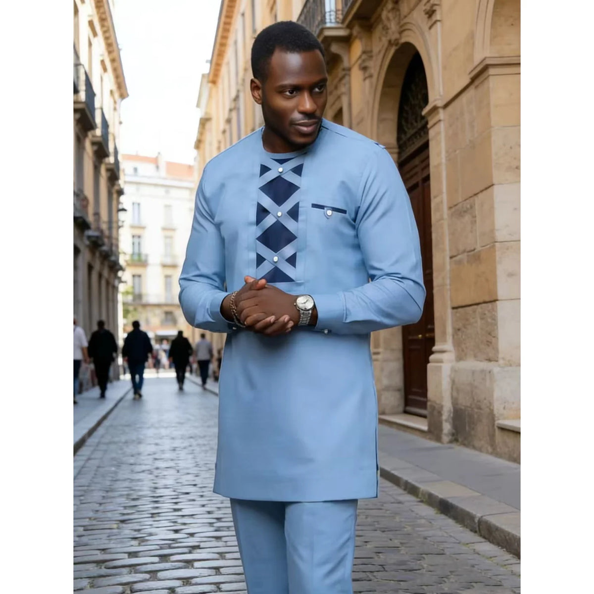 Ensemble Traditionnel Africain Homme Kaunda – CLEVI Paris