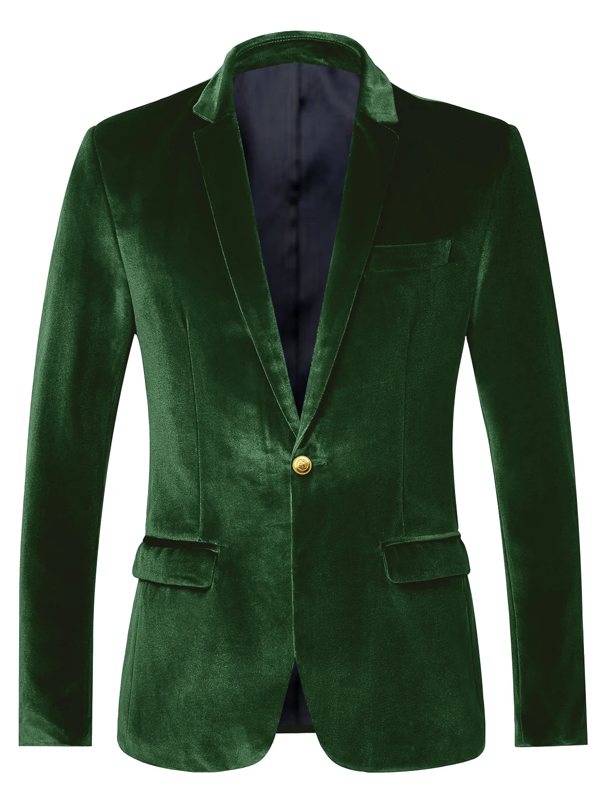 Blazer velours homme à bouton doré – CLEVI Paris