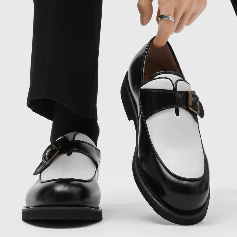 Mocassins Homme à Boucle Semelle Épaisse – CLEVI Paris