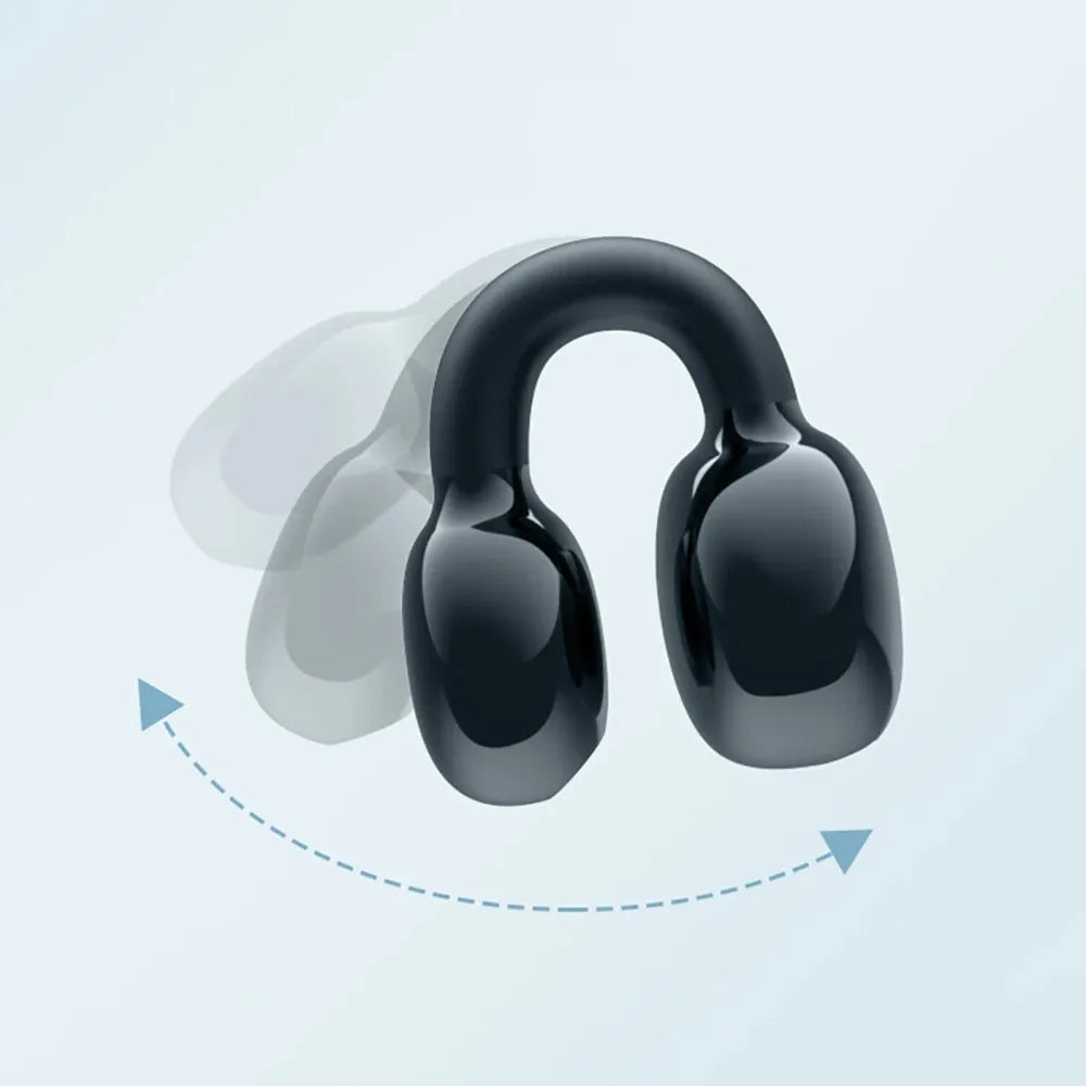 Écouteur Mono Conduction Osseuse Clip BT 5.3 IPX5 12h Sport – CLEVI Paris