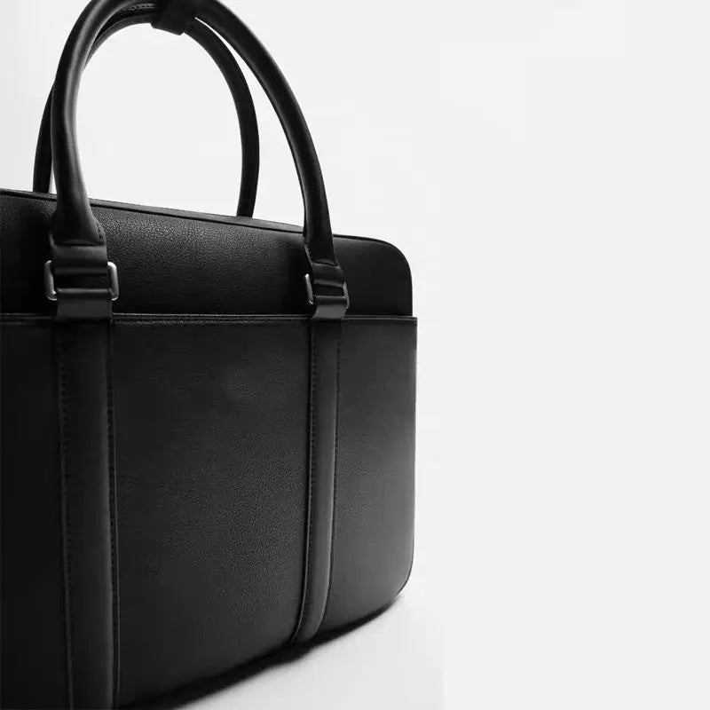 Serviette PU Homme 3 Poignées Ordinateur 14" Business 40x29cm – CLEVI Paris