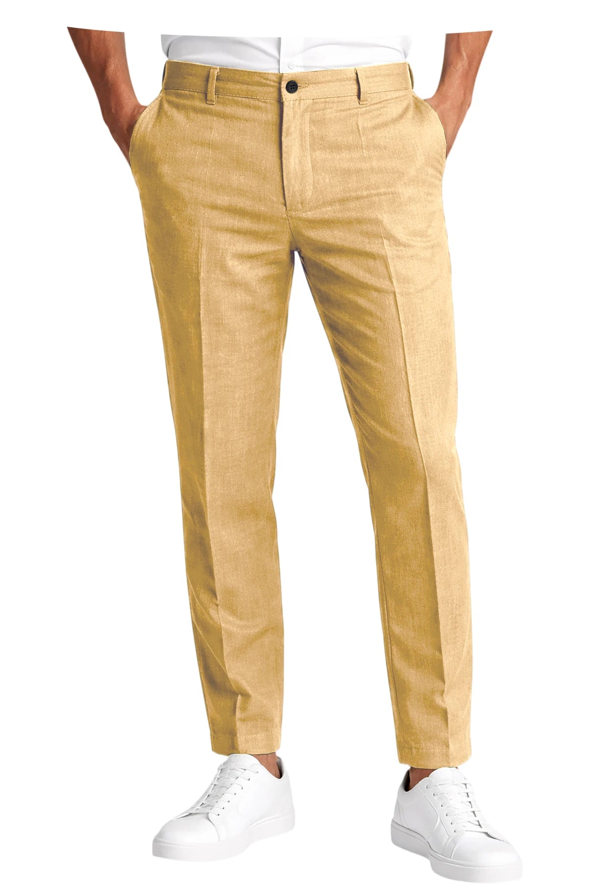 Pantalon homme en lin coupe slim – CLEVI Paris