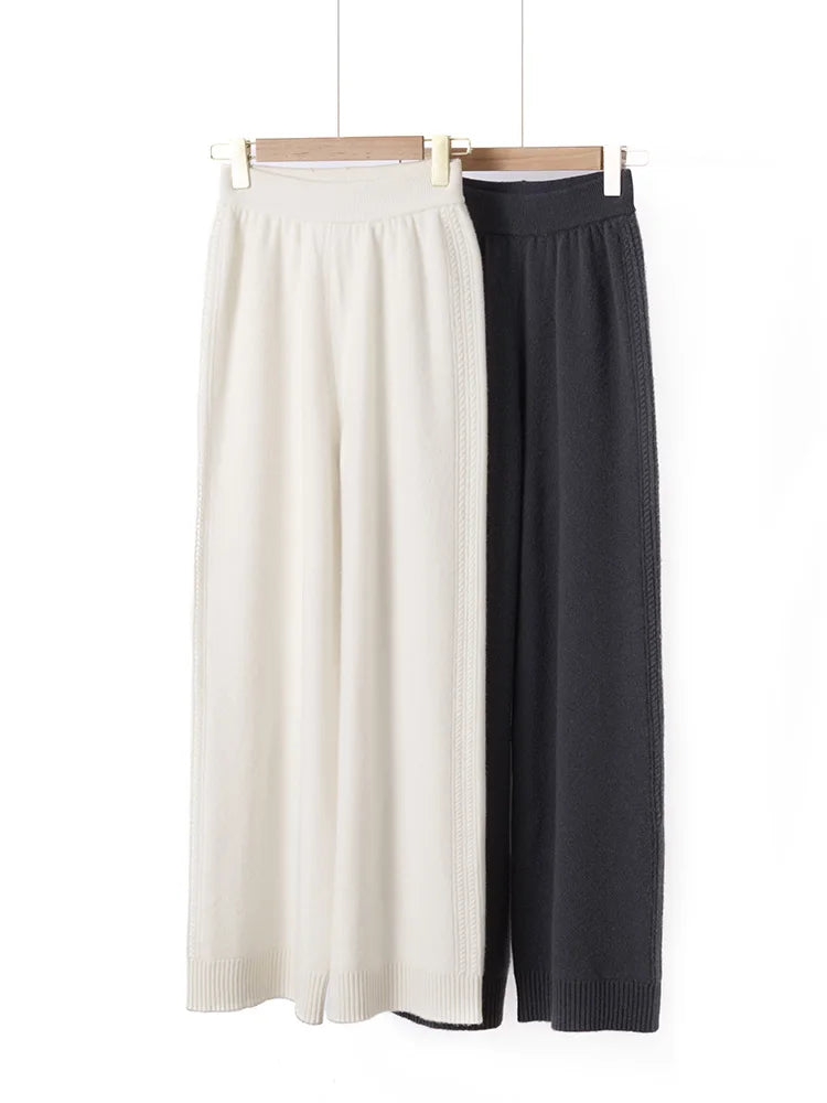 Ensemble cachemire femme à col fendu – CLEVI Paris