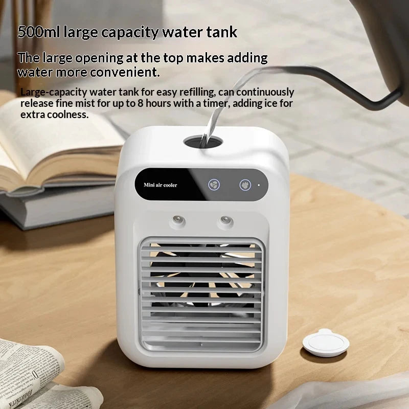 Mini climatiseur de bureau à brume rechargeable – CLEVI Paris