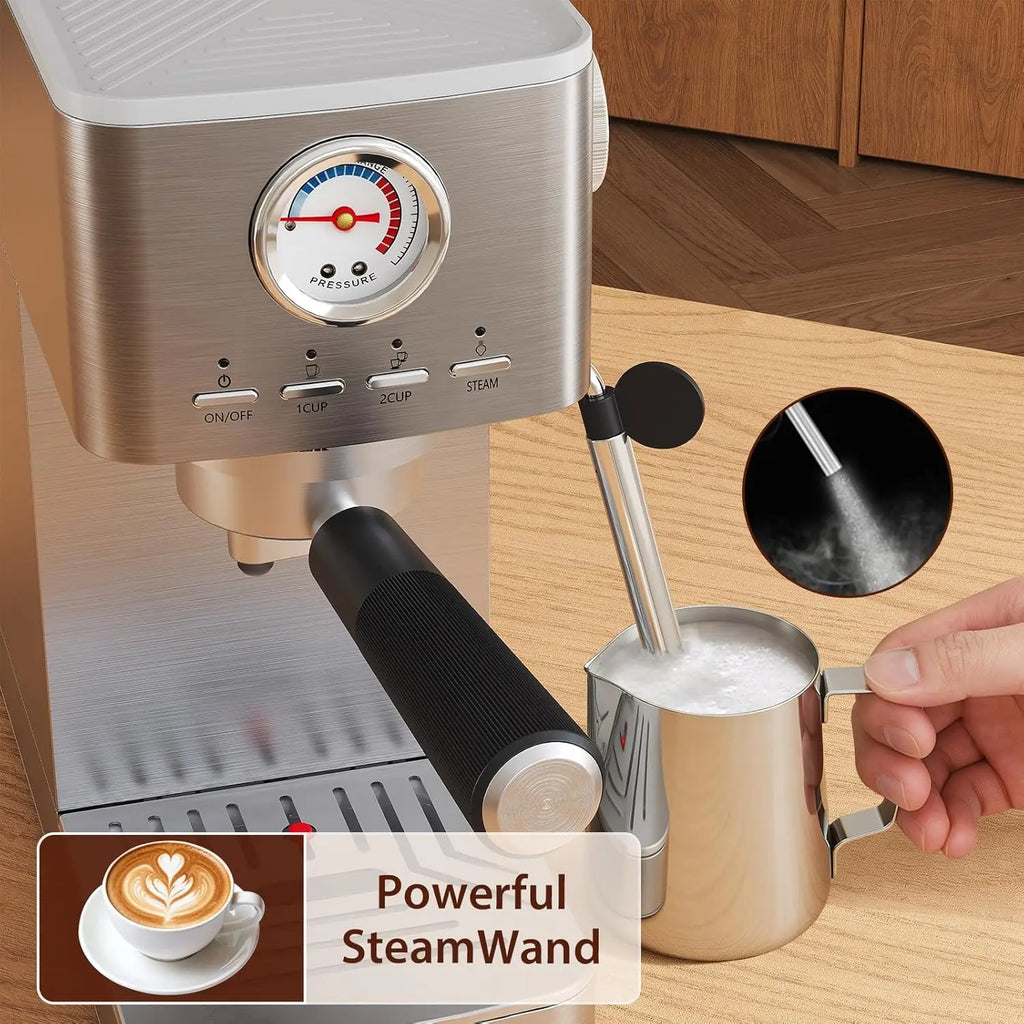 Machine à expresso HiMISS 1300 W avec vapeur – CLEVI Paris