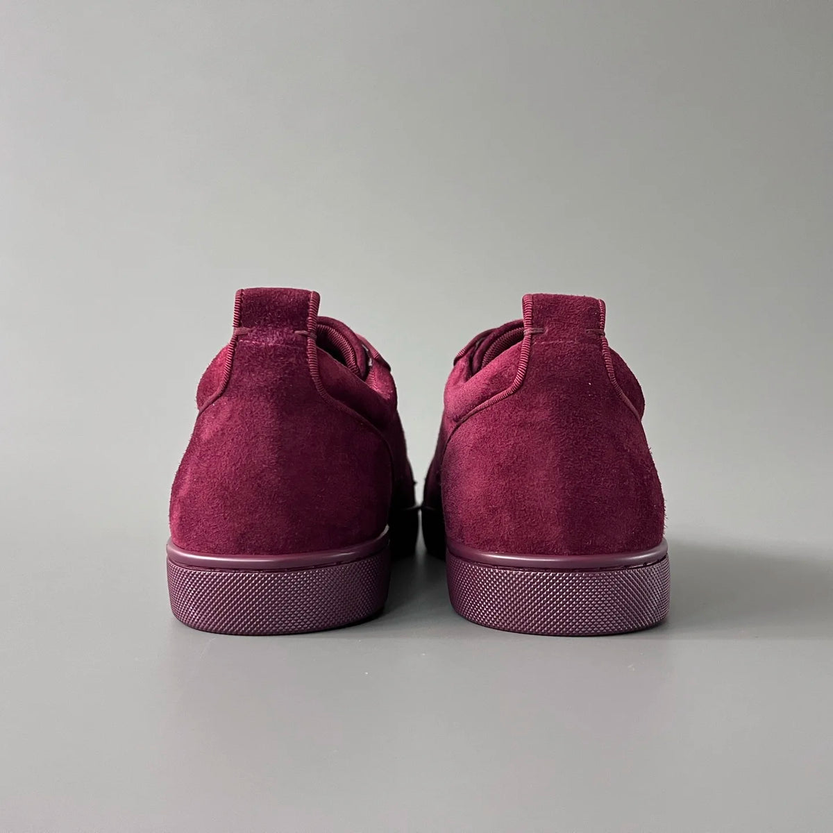 Sneakers Basses Cuir Suède Rouge Bordeaux Rivets Homme – CLEVI Paris