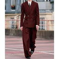 Costume rayé croisé 2 pièces homme – CLEVI Paris