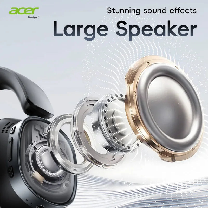 Casque Gaming Acer OHR633 Bluetooth ANC HiFi Pliable – CLEVI Paris