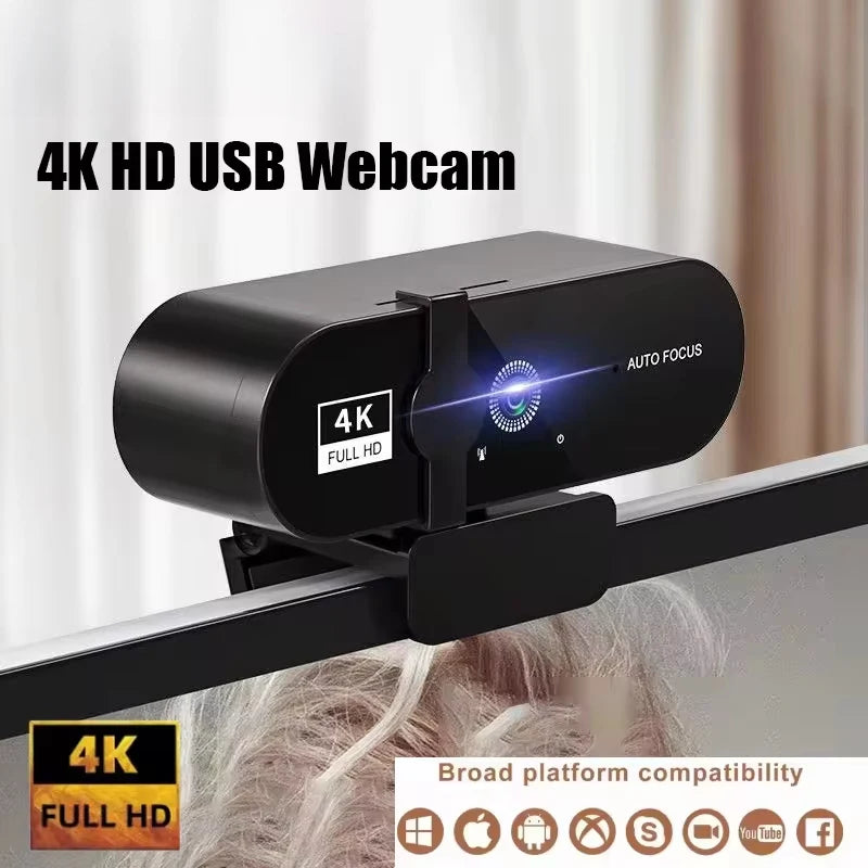 Webcam 4K Autofocus avec Micro USB – CLEVI Paris