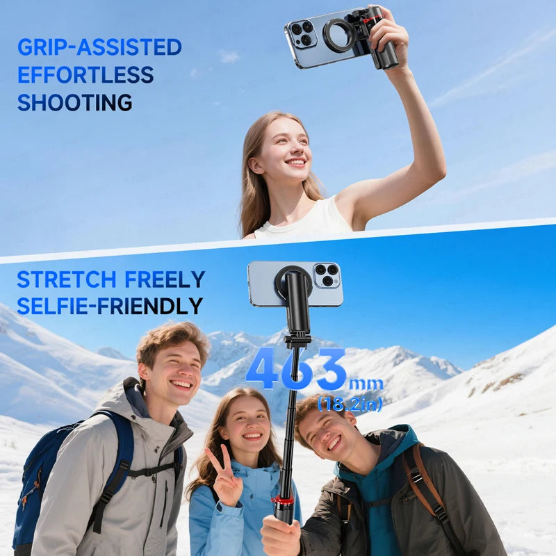 Mini perche selfie magnétique AXNEN F08 – CLEVI Paris