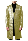 Manteau homme simili cuir motif crocodile – CLEVI Paris