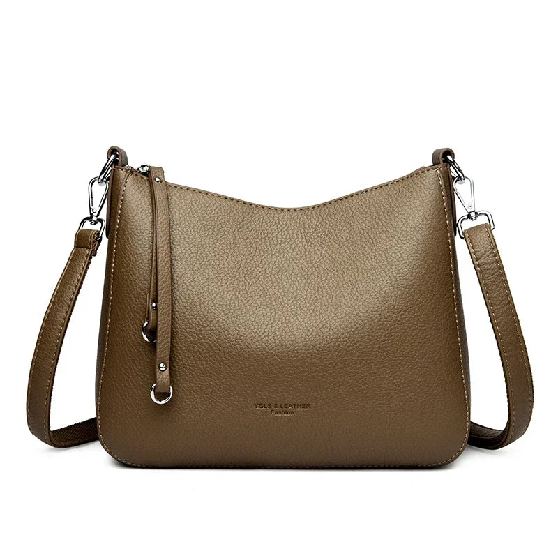 Sac Bandoulière Femme Cuir Microfibre Souple 28x22cm – CLEVI Paris