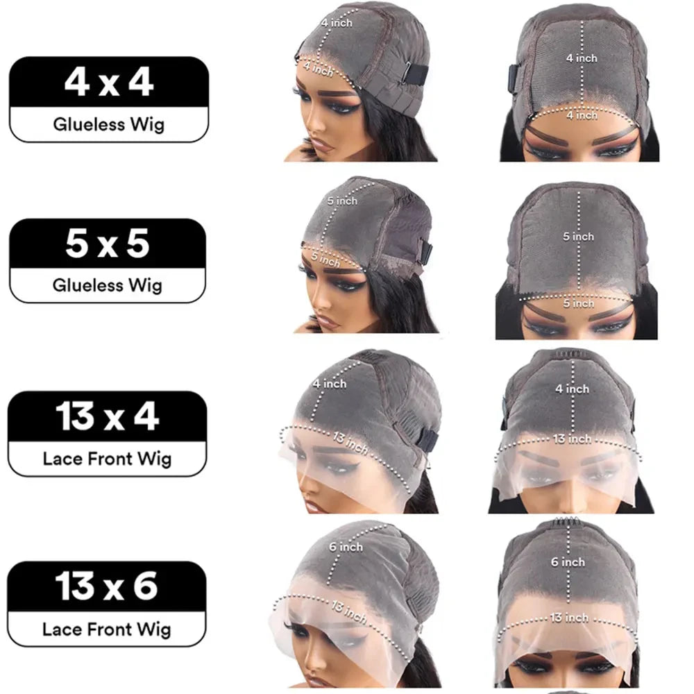 Perruque Straight Glueless Wig Cheveux Humains 4x4 5x5 13x4 13x6 – CLEVI Paris