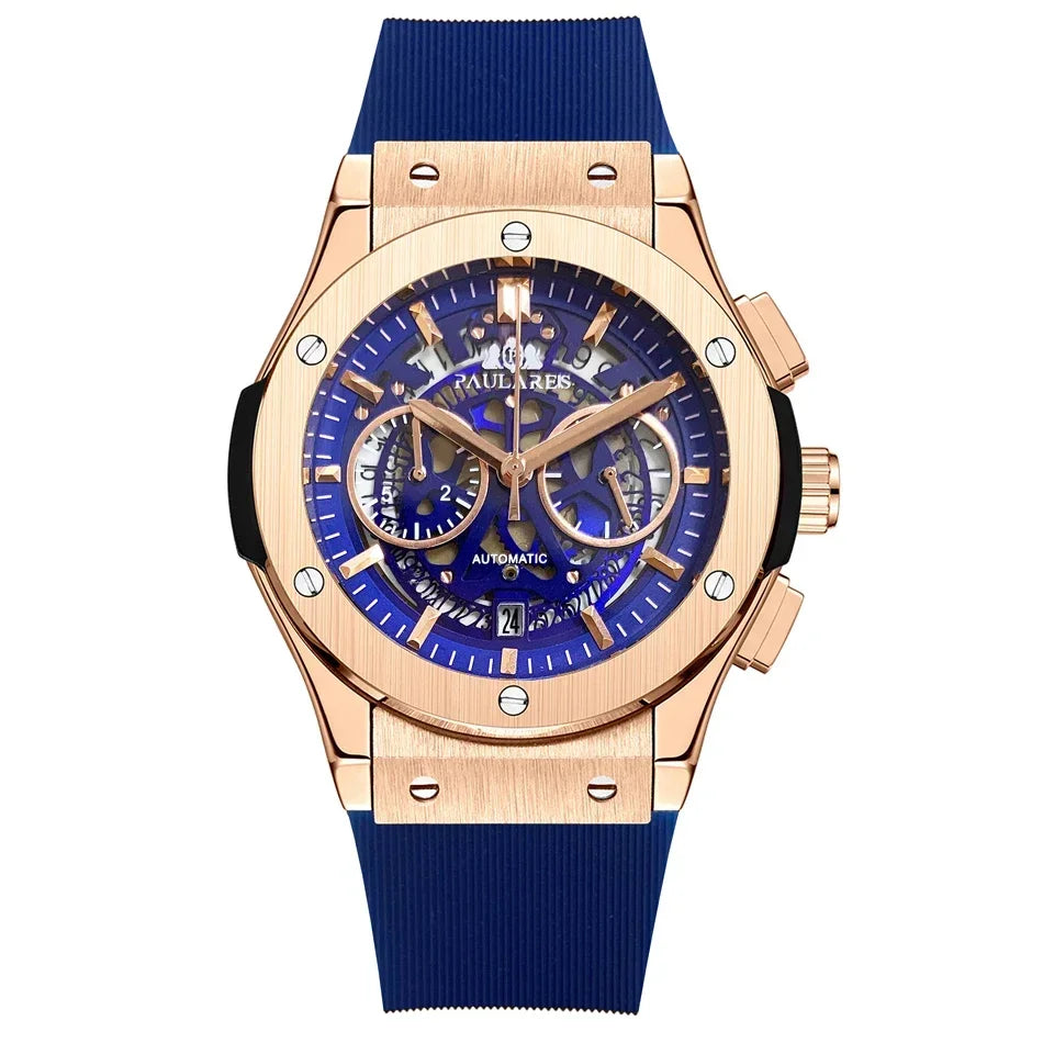 Montre Chronographe Squelette Quartz Homme – CLEVI Paris