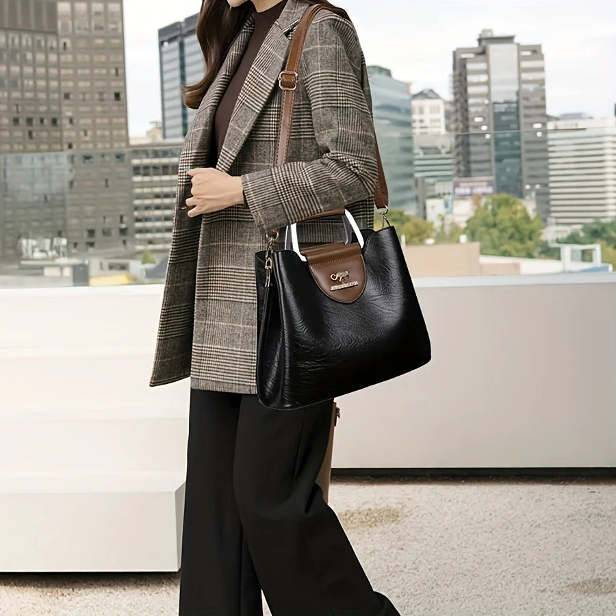 Sac À Main Vintage Multi-Poches Femme Bandoulière – CLEVI Paris
