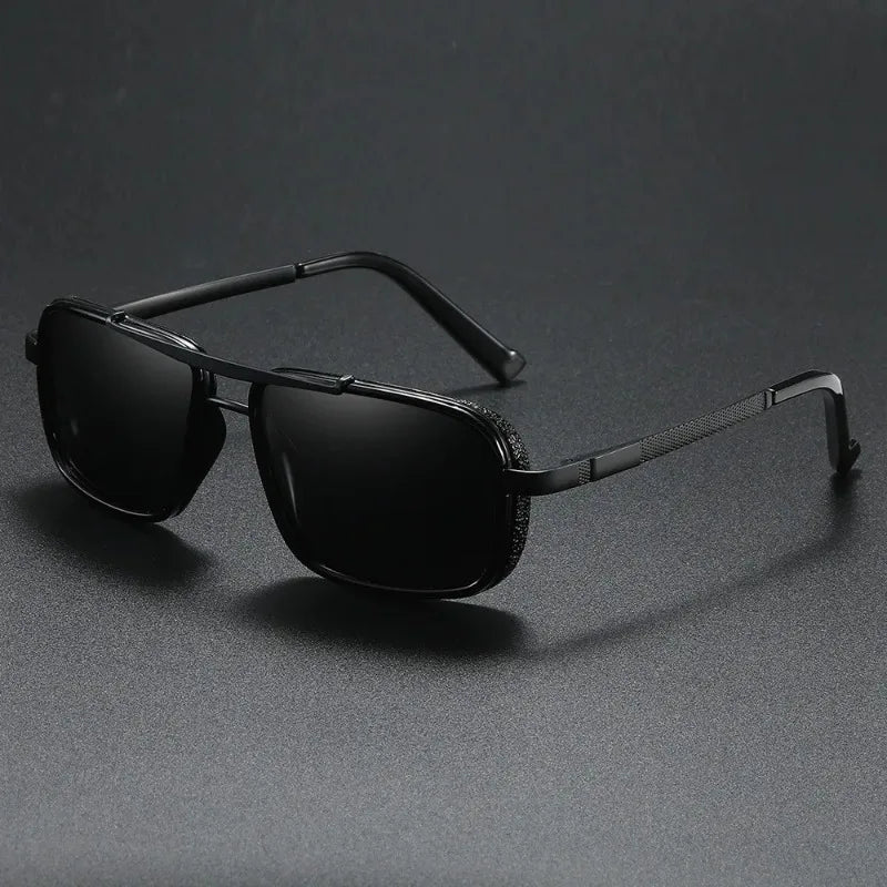 Lunettes unisexes rectangulaires rétro A-01 – CLEVI Paris