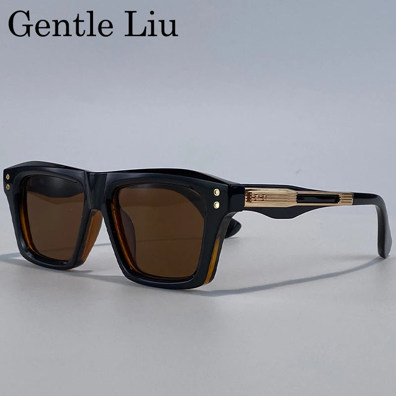 Lunettes de soleil homme carrées rétro – CLEVI Paris