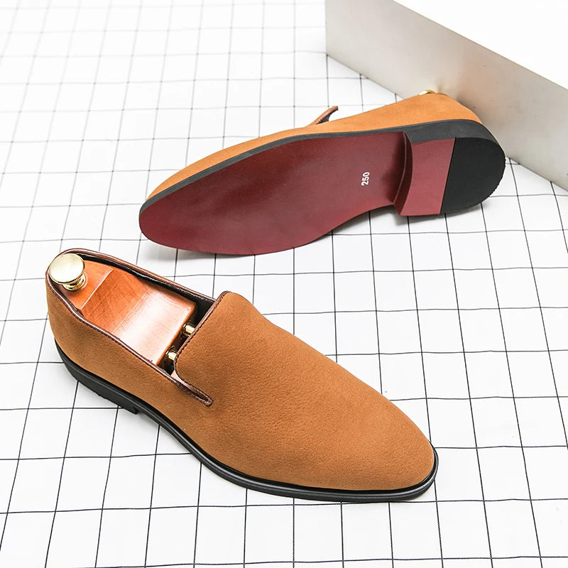 Mocassins Suède Faux Homme Style Italien Casual – CLEVI Paris