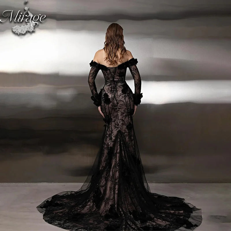 Robe de soirée sirène à une épaule – CLEVI Paris