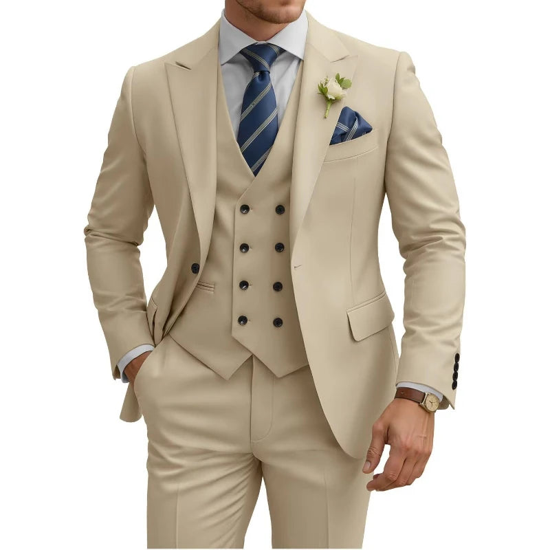 Costume homme 3 pièces, coupe ajustée – CLEVI Paris
