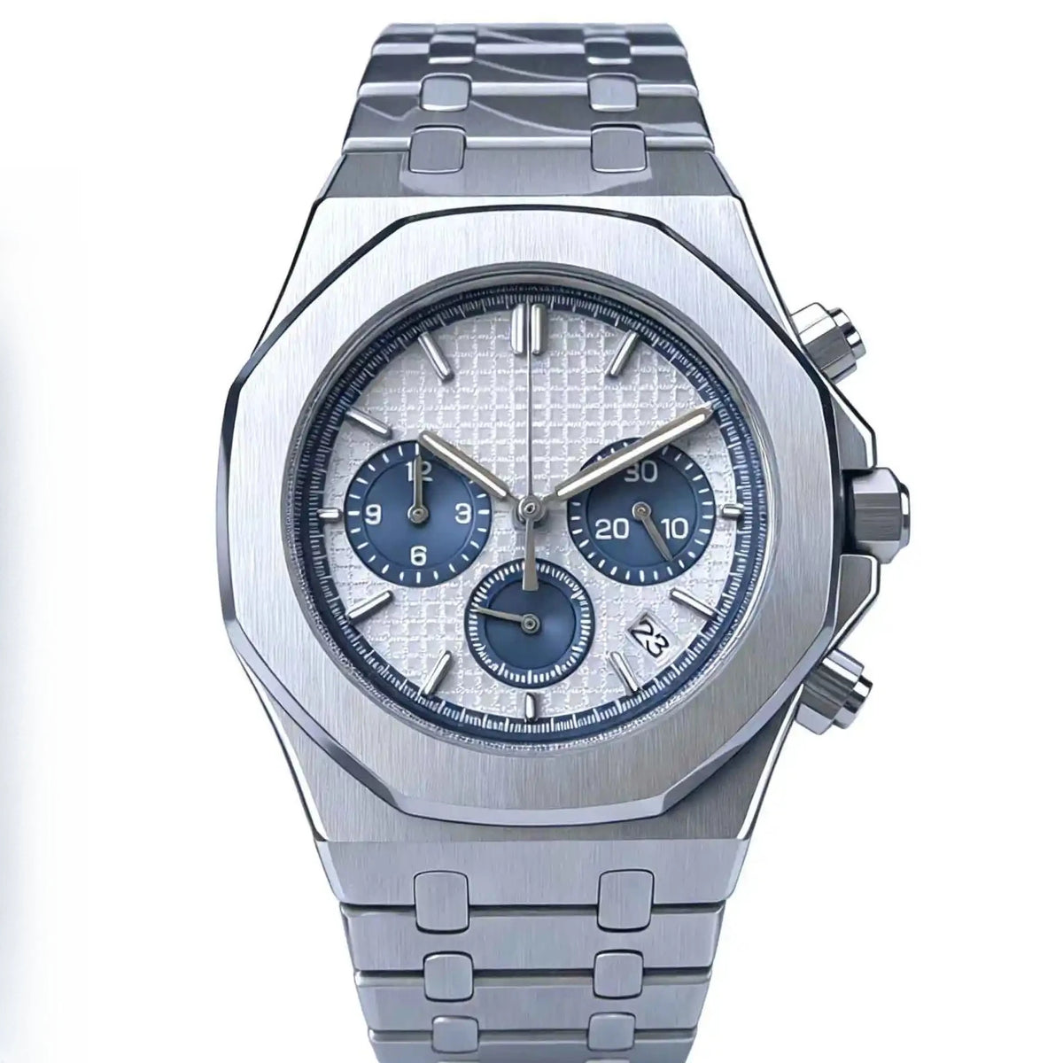 Montre Homme 42mm Acier 904L Mouvement Quartz Style Luxe – CLEVI Paris