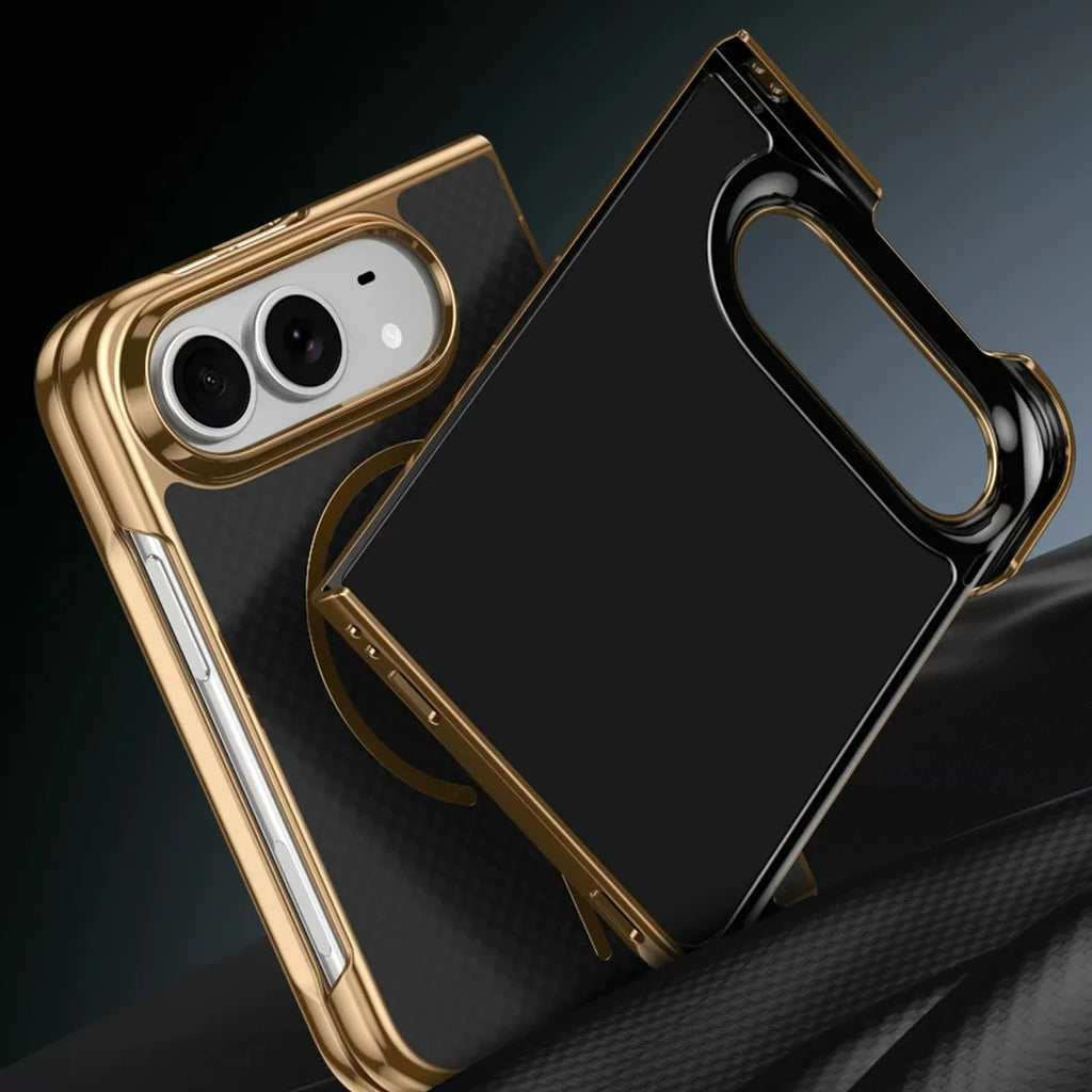 Coque iPhone Duo MagSafe motif carbone – CLEVI Paris