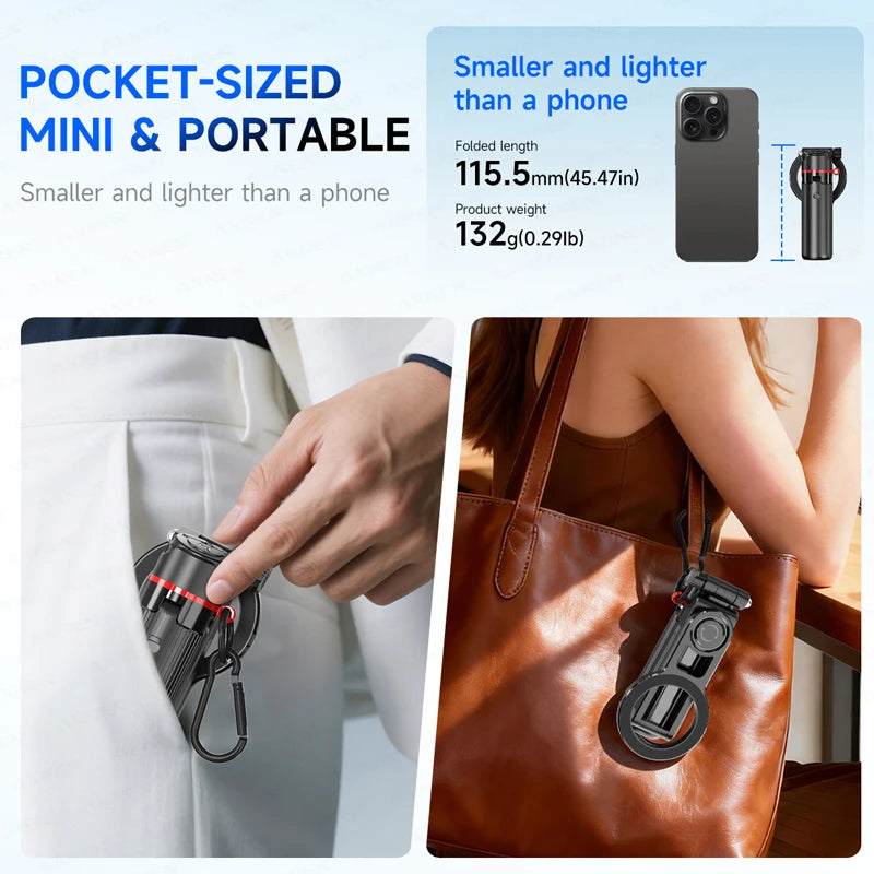 Mini perche selfie magnétique AXNEN F08 – CLEVI Paris
