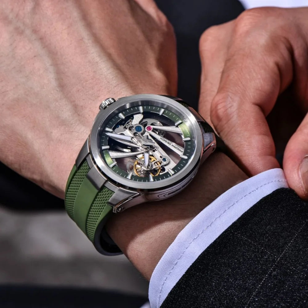 Montre Homme Automatique Squelette Caoutchouc Pagani Design PD-YS030 – CLEVI Paris