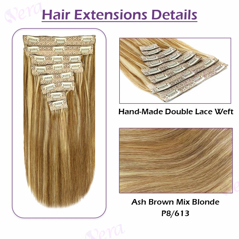 Extensions Clips Remy Droites #8 Blond – CLEVI Paris