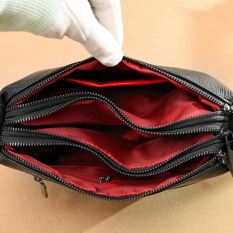 Sac bandoulière femme en cuir de vachette – CLEVI Paris