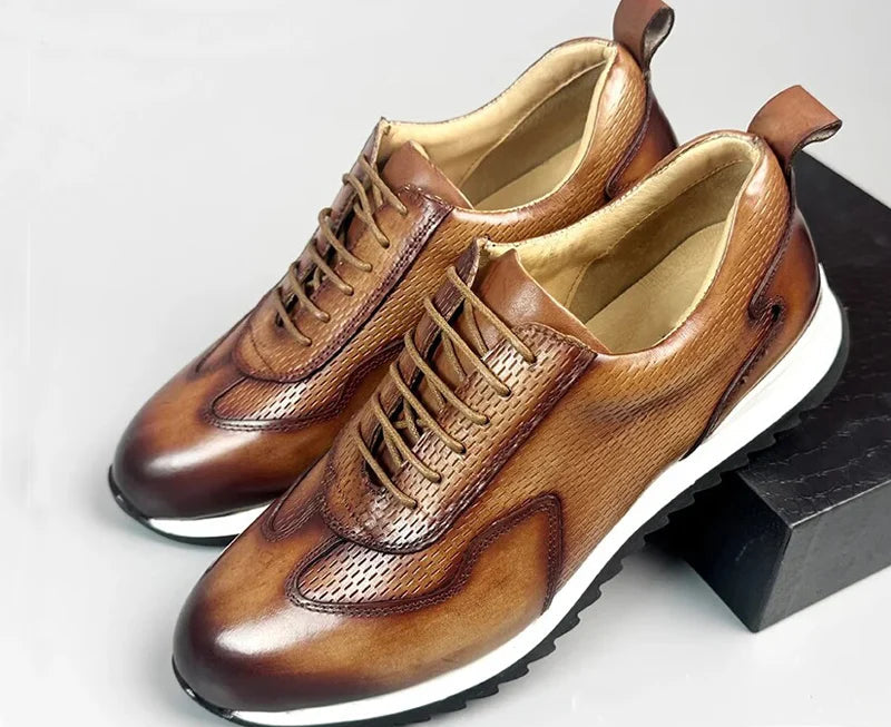 Sneakers homme en cuir à enfiler X23 – CLEVI Paris