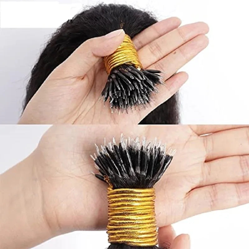 Extensions Nano Ring Loose Wave Remy Hair 100g – CLEVI Paris
