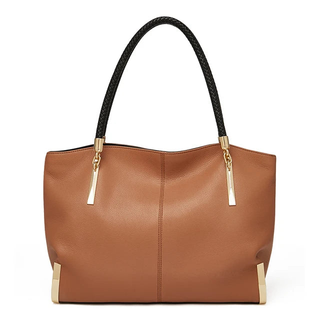 Sac à Main Cuir Véritable Femme Grande Capacité – CLEVI Paris