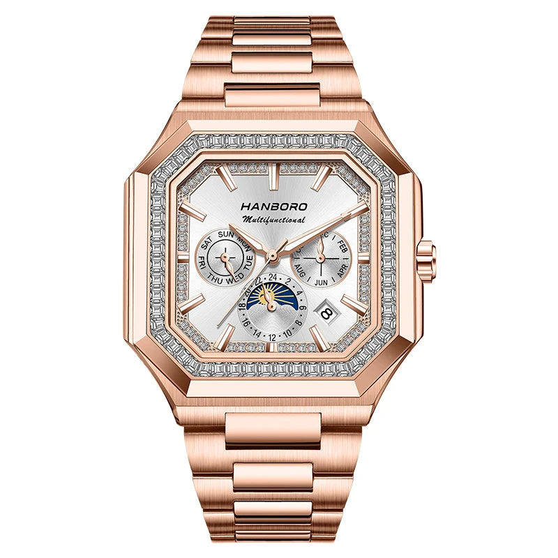 Montre automatique carrée HANBORO – CLEVI Paris