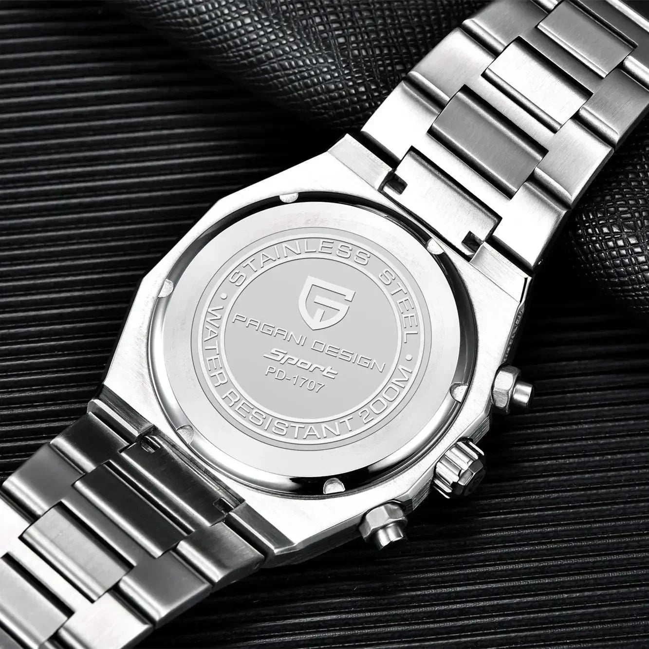 Montre Chronographe Homme Pagani Design VK63 Saphir Lumineux C3 Étanche 20 Bar Fashion 4 Coloris – CLEVI Paris