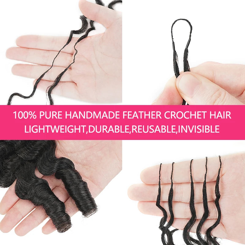 Extensions Crochet Burmese Curly Cheveux Humains Remy Hair Deep Wave 12-30 Pouces – CLEVI Paris