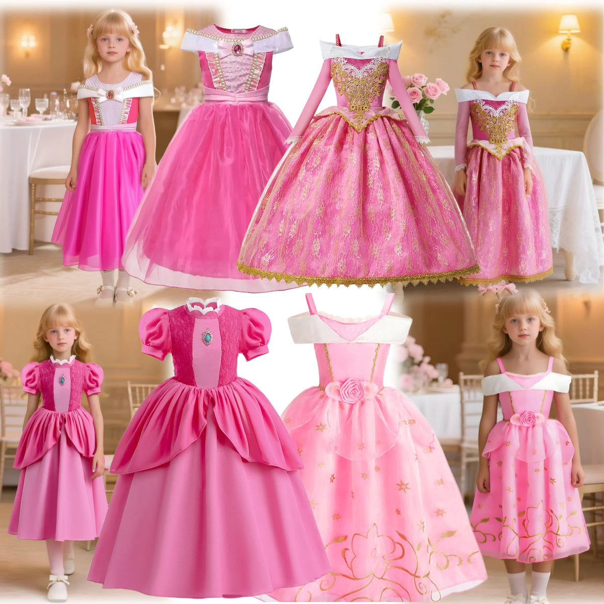 Robe de princesse fille pour déguisement – CLEVI Paris
