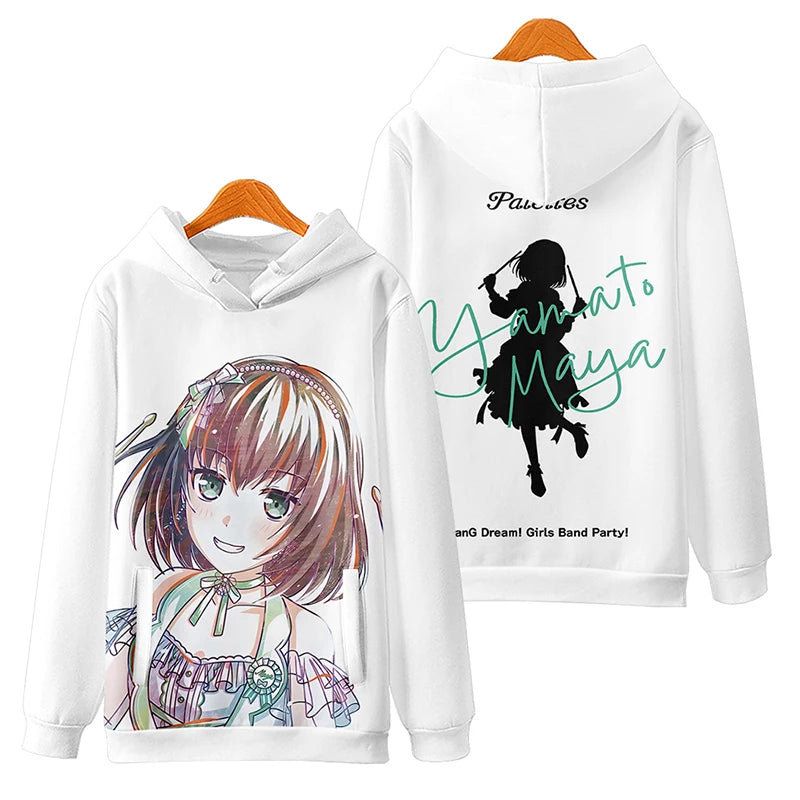 Sweat à capuche BanG Dream! Hikawa Hina – CLEVI Paris