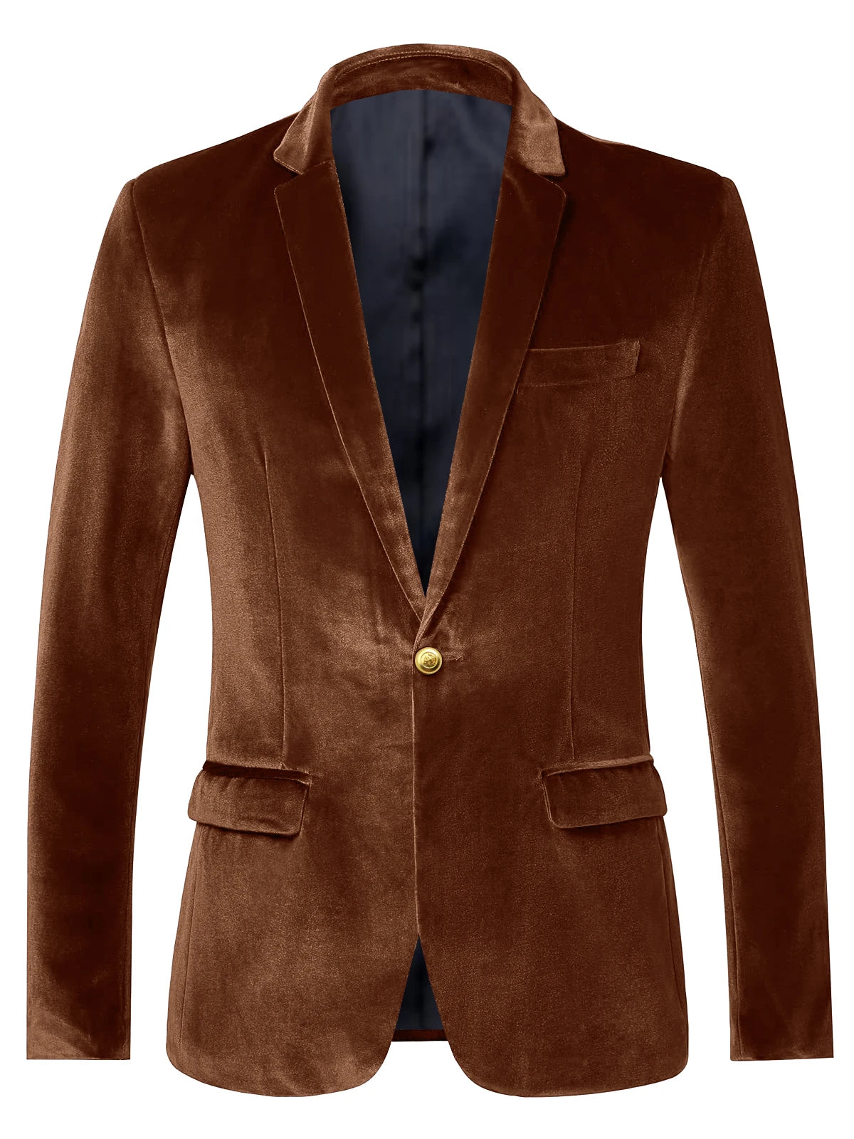 Blazer velours homme à bouton doré – CLEVI Paris