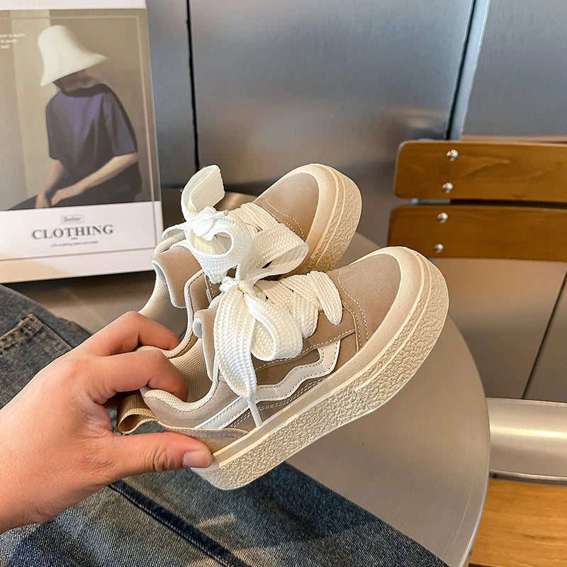 Baskets en toile rayées enfant unisexe – CLEVI Paris