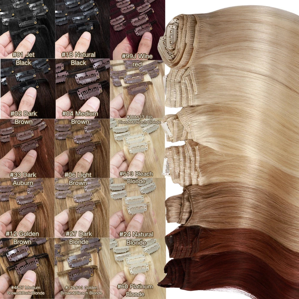Extensions à clips cheveux humains – CLEVI Paris