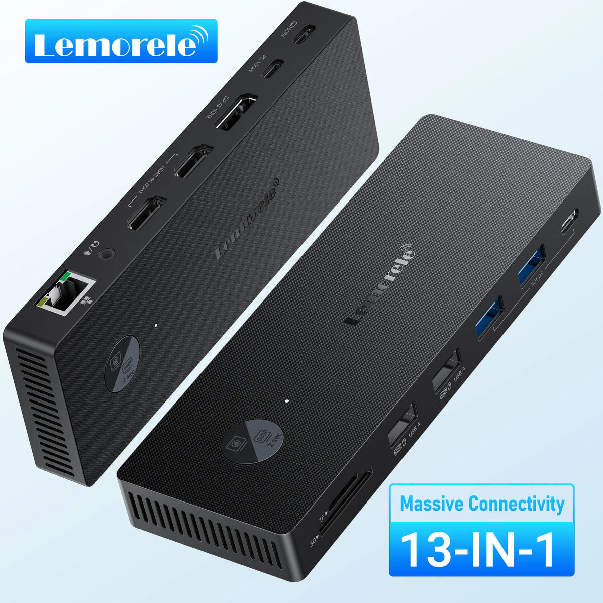 Hub Lemorele 13-en-1 USB-C 4K60Hz PD100W – CLEVI Paris