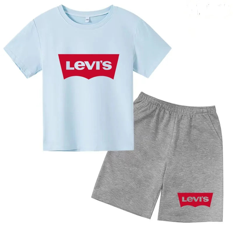 Ensemble enfant t-shirt et short imprimé – CLEVI Paris