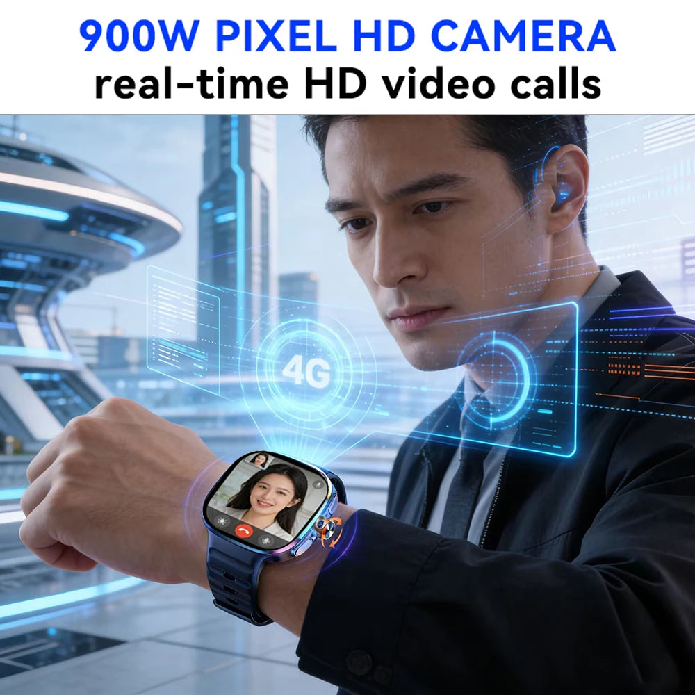 Montre BAOAIQI 4G AMOLED 2,4″ avec SIM – CLEVI Paris