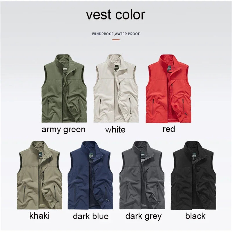 Gilet Sans Manches Homme Col Mandarin Zippé – CLEVI Paris